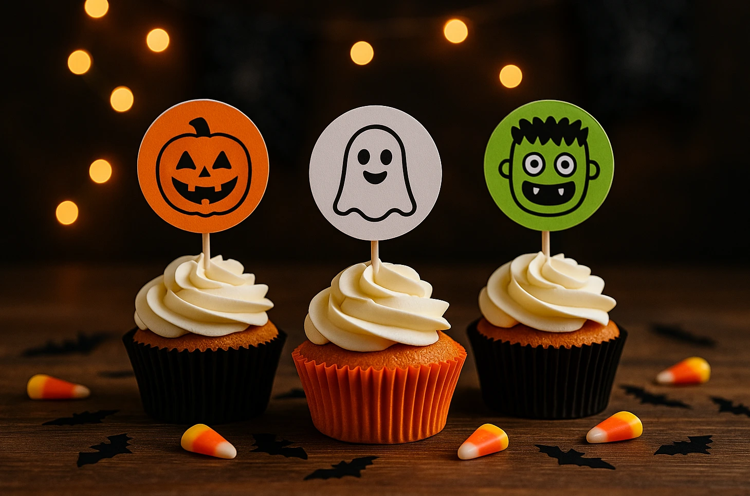 Halloween cupcake toppers for parties